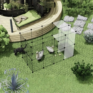 Corralito para Mascotas de Alambre Premium, Corralito Plegable para Perros Grandes, Corralito Duradero para Gatitos, Valla para Mascotas - Product Image 2