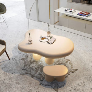 <span class=keywords><strong>Table</strong></span> basse moderne au design simple de style nordique, couleur crème, silencieuse, pour petits appartements, meubles de salon, tendance des influenceurs - Product Image 1
