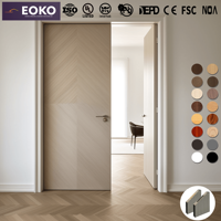 EOKO Vente en gros de portes intérieures en bois MDF insonorisées modernes pour appartements, destinées aux constructeurs