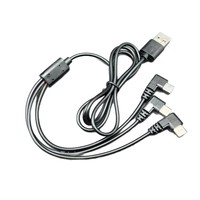 Cable divisor USB-C/A a 3xUSB-C de 1 metro y 90 grados |   Carga Rápida 3A para 3 Dispositivos |   Cargador múltiple en ángulo para impresora y más dispositivos