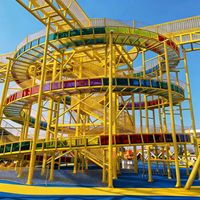 Parc de jeux d'aventure extérieur personnalisé pour enfants 2026 : Parcours de rampes commerciales et jeux de plein air