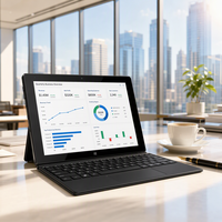 Pabrik OEM Tablet PC 2-in-1 Windows 11 10,1 Inci Layar Sentuh IPS Komputer Logam Portabel untuk Tugas Sehari-hari Perusahaan Komersial