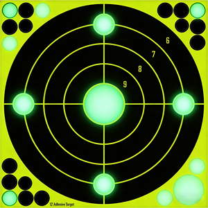 Papel de Tiro que Brilla en la Oscuridad, Fácil de Ver al Impactar, Papel de Tiro de Alta Visibilidad para Práctica con Retroalimentación Visual - Product Image 1