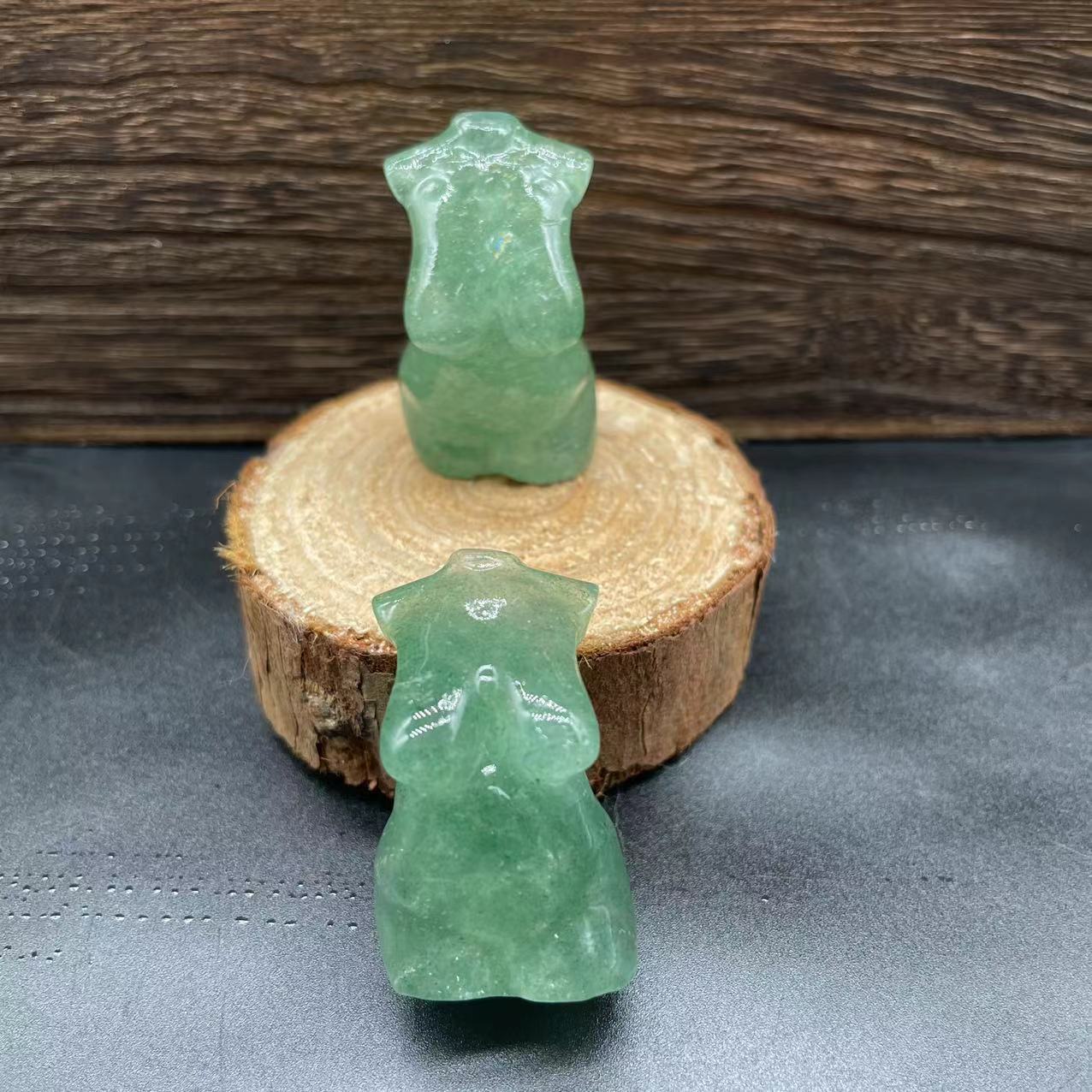 3,8 cm gordo verdes de la fresa