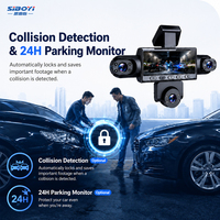 Cámara para Tablero de 5 Canales 4K, Grabadora de Vehículos con Visión de 360 Grados, Visión Nocturna y Monitoreo de Estacionamiento para la Seguridad del Automóvil