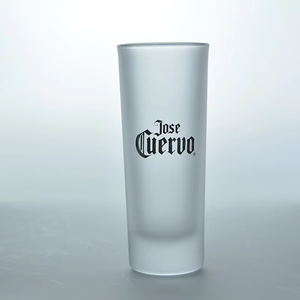 Vaso de Tequila Mexicano Recto Esmerilado de 2oz con Logotipo Personalizado, con Elegantes Patrones Góticos, Nuevo Diseño para Bares, Fiestas y Festivales - Product Image 2