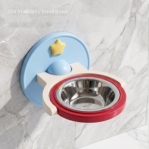 Comederos de Cerámica para Gatos, Selección Criteriosa, Montables en Pared, Diseño Ergonómico que Protege el Cuello, Evita la Formación de Manchas Negras en la Barbilla, para Gatos y Perros - Product Image 4