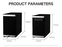 Home Mini Fridge Icebox Use for Coffee Machine Milk Cooler Small Kitchen Fridge With Temperature Display