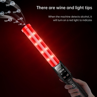 Alcoholímetro Profesional Electroquímico de Celda de Combustible, Modelo HM-08, Diseño Mini Stick, Alta Precisión, Tiempo de Respuesta de 1 Segundo, Color Negro