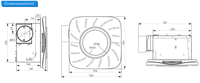 Ventilateur d'extraction de fumée HMA-100A de 4 pouces, ventilateur de plafond en plastique de haute qualité, moderne, pour cuisine et salle de bain