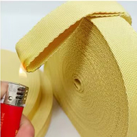 Sangle élastique en aramide NQFIBER, résistante à la chaleur et aux flammes, ignifuge, épaisseur 3 mm et 2 mm, sangle élastique plate en aramide