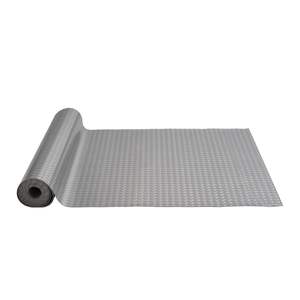 Silver Anti-Slide Diamond Texture 4.9x13ft DIY PVC Garage Floor Mat Protective <b>Flooring</b> for Cars Car <b>Trailers</b> 63.7sqft Covering - Product Image 1