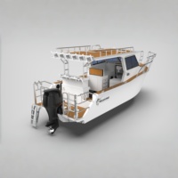 Yacht de pêche de luxe australien de 8 m en aluminium avec cabine pour la pêche en haute mer