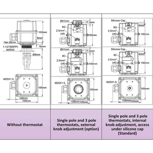 Ultimheat tất cả các thép không gỉ ngâm nóng với nhiệt không hàn 6KW 9stj yếu tố làm nóng - Product Image 2