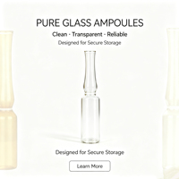 Ampoule à ouverture facile avec anneau de rupture, flacon en verre personnalisable avec position d'anneau pour ouverture rapide, emballage de liquides médicaux et cosmétiques