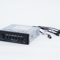 Amplificateur de karaoké pour camion à un seul DIN avec Bluetooth, lecteur audio stéréo robuste 12V/24V pour bus et autocars