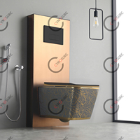 Siège de toilette à fermeture douce, pour salle de bains, plaqué or, conception populaire, livraison gratuite