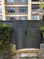 Conception moderne Intimité Aluminium Persienne Clôture de sécurité Sans rouille Revêtement en poudre écologique Style 3D Australie Numéro de modèle