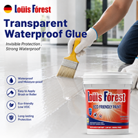 Scellant acrylique modifié transparent premium, imperméable, avec application au pinceau, pour la réparation des fissures des rebords de fenêtre et des murs de salle de bain