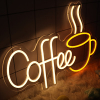 Enseigne néon LED 5V USB pour café, enseigne publicitaire en acrylique pour commerce électronique transfrontalier