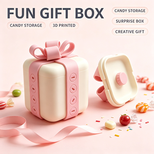 New 3D Print Valentine's Day Mellow <b>Surprise</b> <b>Box</b> Annoying Gift <b>Box</b> Couple Christmas - Product Image 3