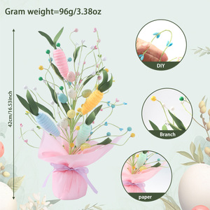 DAMAI Easter Egg Tree Centerpiece Colorful Egg Tree Table Decor Ornament Gift for Home Party Wedding Spring Holiday Decoration - Product Image 6
