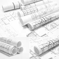 Rollo de Papel para Plotter CAD de 80 g/m², Rollo de Papel Bond de 914 mm x 50 m/ Tamaño y Embalaje Personalizados