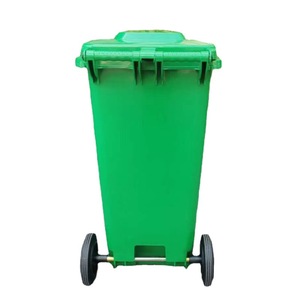 Contenedor de Basura para Cocina Exterior de 240L con Ruedas, Rectangular, Tapa Verde, para Reciclaje de Desechos - Product Image 5