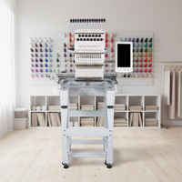 Garantie 1 an, 15 aiguilles, mini machine à broder automatique informatisée de haute qualité, usage domestique, nouvelle, formation gratuite
