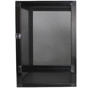 Vente chaude Cage à oiseaux en aluminium à motif animal solide, durable, en métal, en plastique et en verre, cage à oiseaux, boîte, reptiles de la forêt tropicale, plateau en plastique - Product Image 5