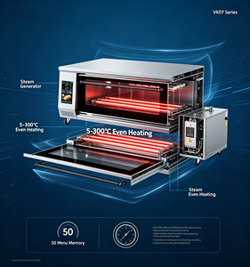 Horno de Convección y Vapor Comercial de 3 Niveles y 6 Bandejas, Inyección Instantánea de Vapor, Calor Superior/Inferior, 50 Menús de Memoria, Uso en Panadería - Product Image 6
