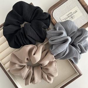 प्रीमियम मोटे मजबूत धारक बड़े पेस्टल लोचदार बाल बैंड एक्सेसरीज अधिक xl xl क्रंचिस लिनन स्क्रॉनचिई लिनन स्क्रैचिए - Product Image 4