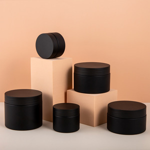 Meilleure vente Contenants cosmétiques de forme ronde personnalisés 10g 15g 20g 25g Pot de crème en plastique blanc noir à double paroi pour les soins de la peau - Product Image 3