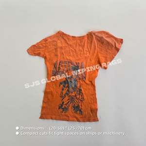 Trapos de algodón industriales de colores mezclados, trapos de desecho, trapos de camiseta mixtos, trapos recuperados para limpieza - Product Image 3