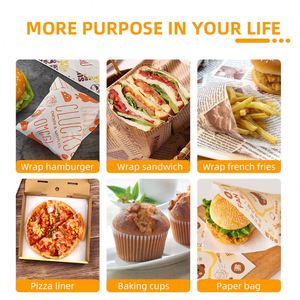 Custom Printed 10x10 Interfolded Deli <b>Wrap</b> Wax <b>Paper</b> - Product Image 3