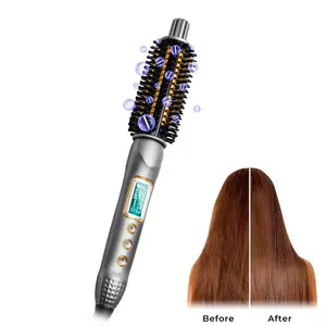 Yeni varış ayarlanabilir saç crimpers30S hızlı ısıtma bir adım saç maşası yuvarlak sürgülü tarak özel diş termal fırça