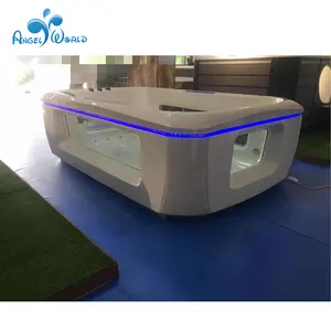 Modern Acrylic Freestanding Baby Spa Bathtub with Air Led Bubbles and Massage Function Factory Outlet with Drainer