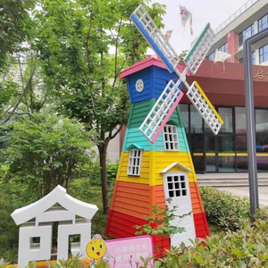 Bán Hàng Trực Tiếp Nhà Sản Xuất Lớn Ngoài Trời Hà Lan Cảnh Quan Cối Xay Gió Anticorrosive Vui Chơi Giải Trí Bằng Gỗ Thiết Bị Cho Công Viên Trang Trại - Product Image 3