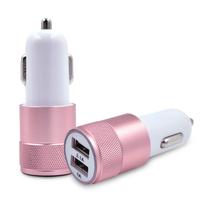 Adaptateur de chargeur de voiture 5V/2A, en alliage d'aluminium, Portable, double USB, pour téléphone Portable, nouveau, meilleure vente