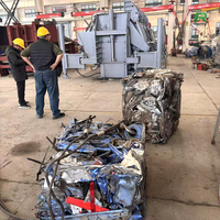 Presse à balles mobile hydraulique de grande capacité pour le recyclage des déchets métalliques, avec chariot