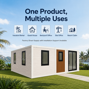Casa Contenedor Modular Moderna e Impermeable de 20 Pies, Casa Prefabricada Pequeña, Apartamento Contemporáneo, Casas Pequeñas de Nueva Generación, Diseño Rectangular - Product Image 1