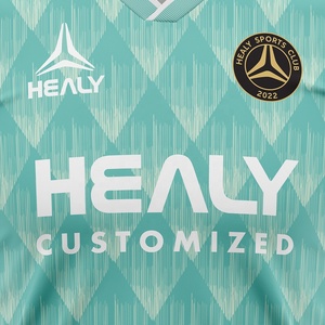 Kaos Sepak Bola HEALY Polyester Vintage Berkualitas Tinggi Desain Transfer Panas Kustom untuk Kaos - Product Image 4
