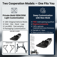 Protection de châssis moteur en aluminium pour motos 250/390 Dukes 2020-2024 - Accessoires de protection contre les chutes et les impacts