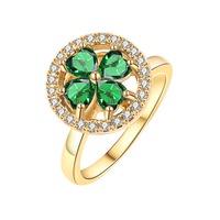 Anillo Abierto CZ Pave Dazzling Sunflower para Mujer, Chapado en Oro de 18K, de Latón, Ajustable, con Banda en Espiral y Pétalos, Joyería de Moda Chic y Llamativa