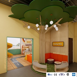 Équipement de terrain de jeu intérieur sur <span class=keywords><strong>le</strong></span> thème de la forêt, équipement de jeu souple en bois, aire de jeux souple commerciale personnalisée pour les garderies - Product Image 3