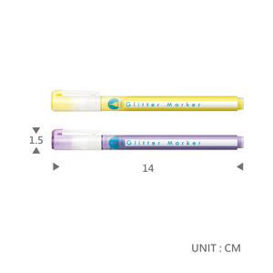 Juego de rotuladores con purpurina de tinta directa, rotuladores artísticos de 0,5mm con efecto de purpurina espectacular - Product Image 2