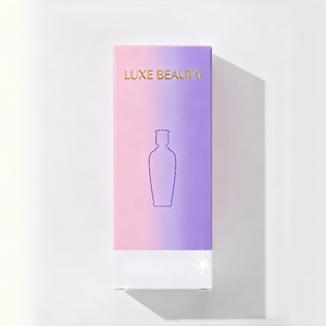 Logotipo de marca en relieve 3D personalizado lámina dorada y plateada lápiz labial máscara lápiz de cejas cosméticos caja de papel embalaje - Product Image 3