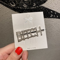 Vente en gros, épingle à cheveux en métal, pince à cheveux coréenne, pince à cheveux en métal strass, fée fille forêt, bijoux de cheveux rurales