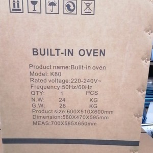 <span class=keywords><strong>Horno</strong></span> Eléctrico Empotrado Multifuncional de 60L de Capacidad - Product Image 2