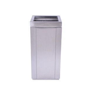 Contenedor de <span class=keywords><strong>Basura</strong></span> Comercial Rectangular <span class=keywords><strong>Vertical</strong></span> de Acero Inoxidable para Interiores, sin Tapa, para Hotel - Product Image 5